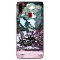 Lopard Samsung Galaxy A20s Uyumlu Kılıf Soyut Sanat (39) Baskılı Liquid Crystal Kılıf