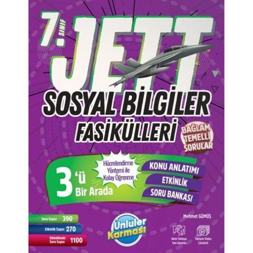7. Sınıf Sosyal Bilgiler JETT Soru Fasikülleri Ünlüler Yayınları
