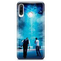 Huawei Nova 4e Kılıf Skyline Arka Kapak Koruma Desenli Full Koruyucu