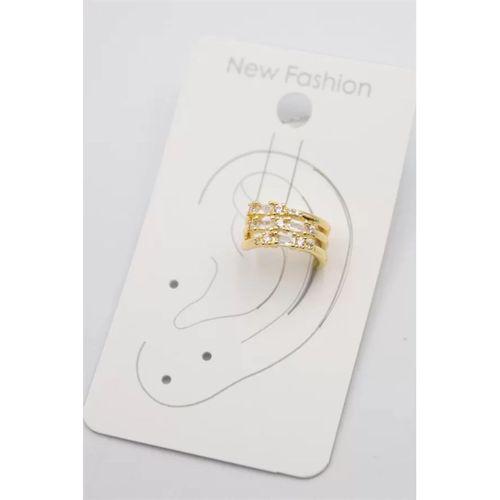 Taşlı Kıkırdak Küpe - Altın