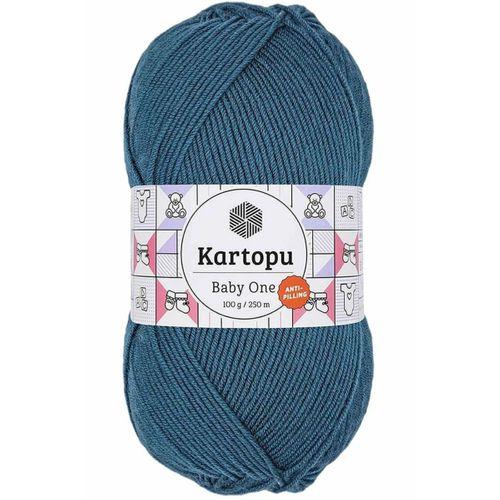 1 Adet Baby One Tüylenmeyen El Örgü İpi Yünü Petrol K1467