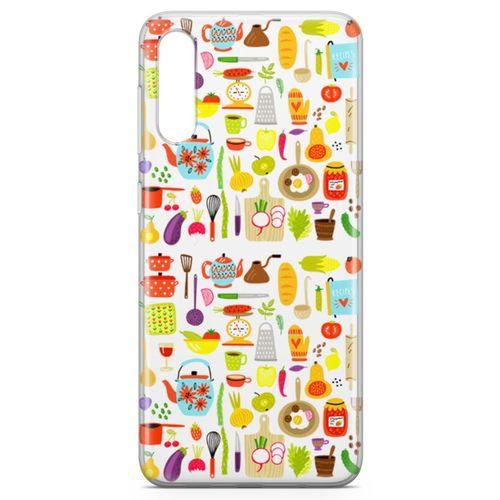 Samsung Galaxy A30s Kılıf Pratik Mutfak Gereçleri Arka Kapak Koruma Desenli Full Koruyucu