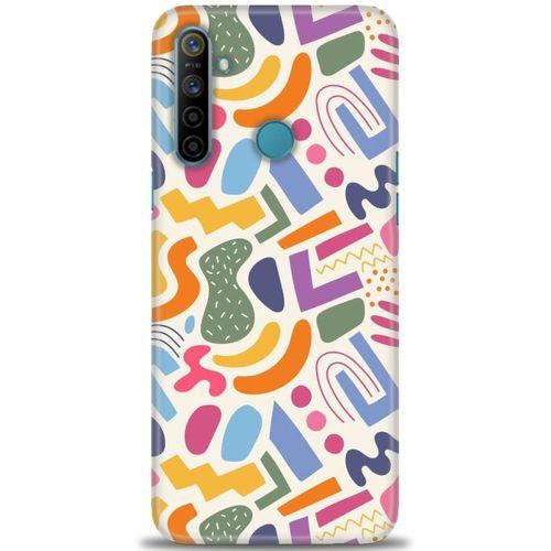 Realme C3 Kılıf HD Baskılı Kılıf - Color + Tam Ekran Koruyucu