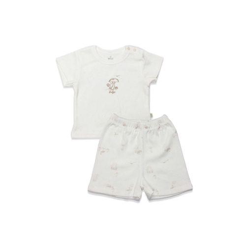 Bistyle Bistyle 2li Takım Şortlu My Favorite Zoo 14150 Ekru