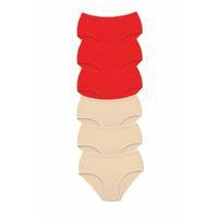 6 Adet Tutku Kadın Yüksek Bel Bato Kalın Lastik Külot S5