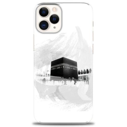 iPhone 12 Pro Max Kılıf HD Baskılı Kılıf - Kabe-i Münevvere + Tam Ekran Koruyucu