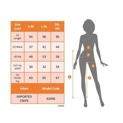 Kadın Yüksek Bel Cepli Paça Ağzı Pile Detaylı Ithal Krep Pantolon