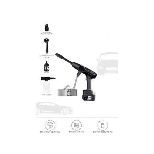 Akülü Şarjlı Yüksek Basınçlı Oto Araba Bahçe Yıkama,temizleme Su Sı