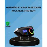 500mah Bataryalı Bluetooth 5.4  İnterkom Led Ekranlı Fm Destekli