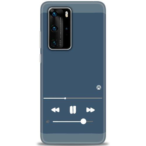 Huawei P40 Pro Kılıf HD Baskılı Kılıf - Müzik Çalar + Tam Ekran Koruyucu