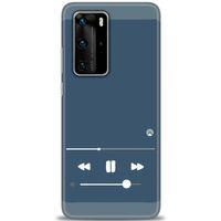 Huawei P40 Pro Kılıf HD Baskılı Kılıf - Müzik Çalar + Tam Ekran Koruyucu