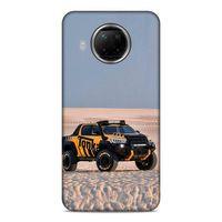 Lopard Xiaomi Redmi Note 9 Pro 5G Uyumlu Kılıf PickUpX (44) Tough Armor Kılıf Turuncu Siyah