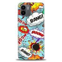 Xiaomi Redmi A1 Kılıf HD Baskılı Kılıf - Bang Boom + Tam Ekran Koruyucu