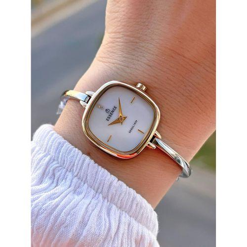 Essence Vintage Seri Küçük Kasa Çelik Kararma Renk Atma Yapmaz Kadın Kol Saat+Bileklik BD1222.220