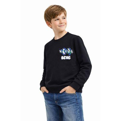 Erkek Çocuk Önü Arkası Baskılı Sweatshirt BGL-ST05236