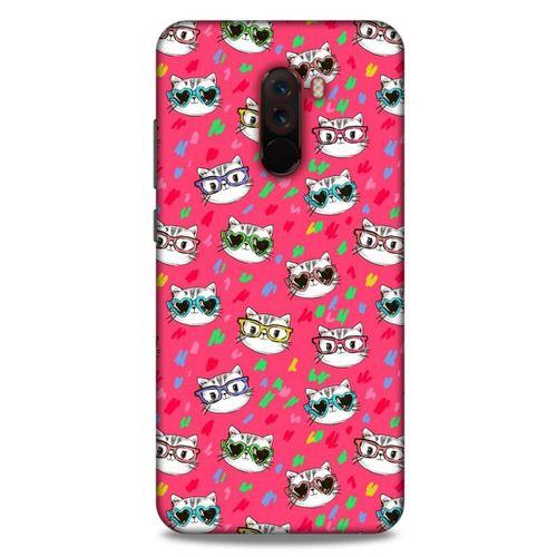 Lopard Xiaomi Pocophone F1 Uyumlu Kılıf Kediler (29) Arka Koruma Kılıfı Sevimli