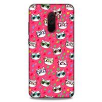 Lopard Xiaomi Pocophone F1 Uyumlu Kılıf Kediler (29) Arka Koruma Kılıfı Sevimli