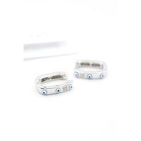 Mineli Halka Küpe - Gümüş