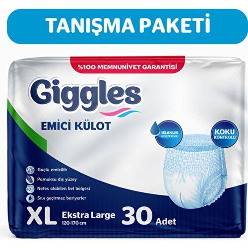 Giggles Yetişkin Emici Külot Ekstra Large 30'lu 1 Paket 30 Adet