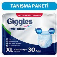 Giggles Yetişkin Emici Külot Ekstra Large 30'lu 1 Paket 30 Adet