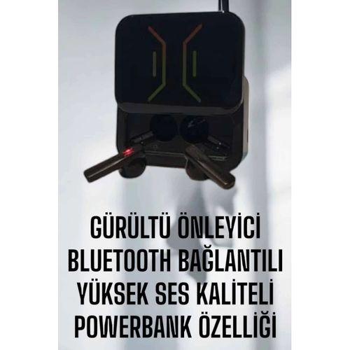 Powerbankli Bluetooth Kulaklık Yüksek Ses Kaliteli Kablosuz