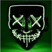 Led Işıklı Yeşil Maske