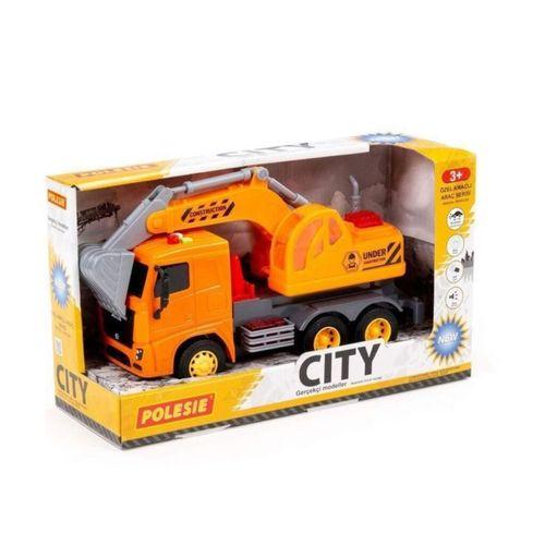 Polesie İş Makinaları Serisi - Sesli Işıklı - Excavator