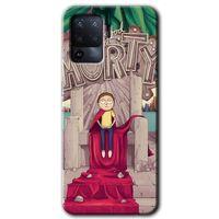 Oppo Reno 5 Lite Kılıf HD Desen Baskılı Arka Kapak + Temperli Cam - Morty