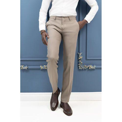 Slimfit Mevsimlik Fermuar Kapamalı Yan Cepli Kumaş Pantolon