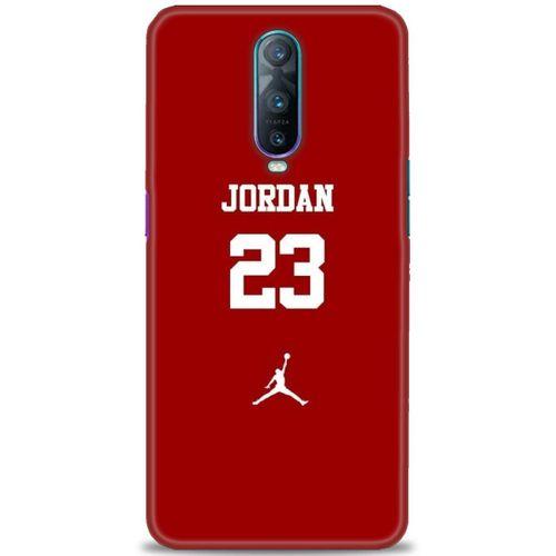 Oppo RX17 Pro Kılıf HD Baskılı Kılıf - Jordan Kırmızı + Tam Ekran Koruyucu