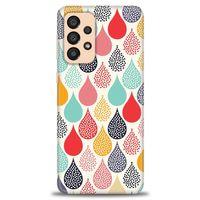 Samsung Galaxy A33 5G Kılıf HD Baskılı Kılıf - Renk Damlaları + Tam Ekran Koruyucu