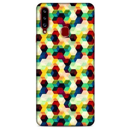 Geometrix 57 Samsung Galaxy A20s Kılıf Silikon Kapak
