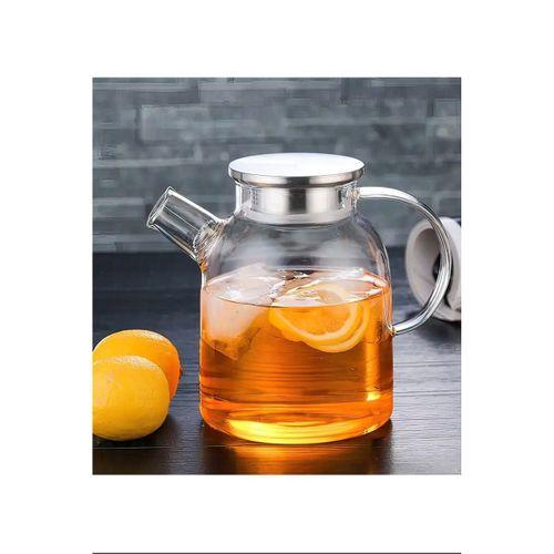 Çelik Kapaklı Borosilikat Cam Demlik 1500ML Royaleks-CM-2003