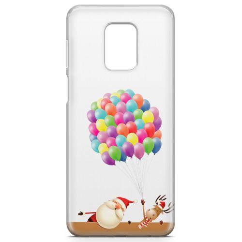 Xiaomi Redmi Note 9S Kılıf Balon Noel Geyik Arka Kapak Koruma Desenli Full Koruyucu