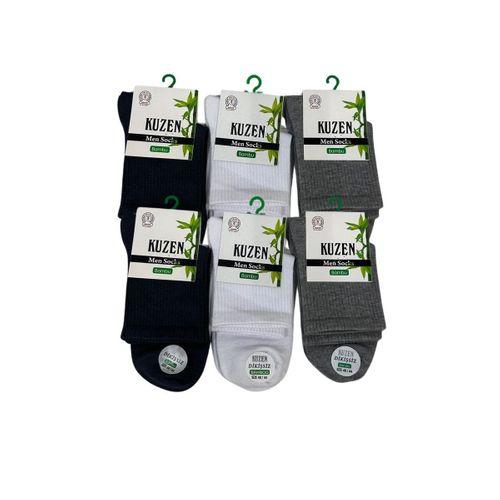 Kuzen Dikişsiz Yarım Konç Bambu Erkek Çorap 12 Adet