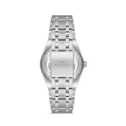 Ferro F11474A-A3 Quartz Çelik Gri Lacivert Kadran 41 mm Erkek Kol Saati