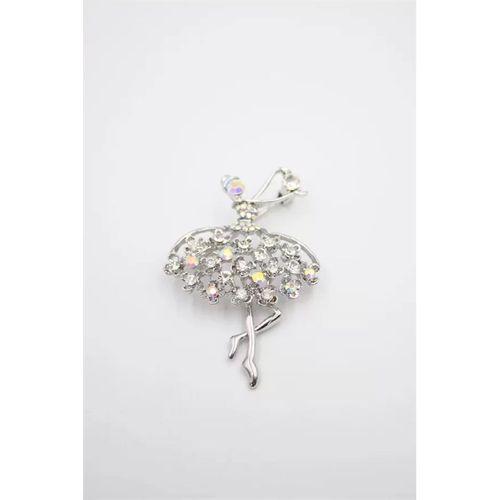 Balerin Broş - Gümüş