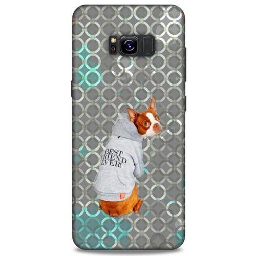 Samsung Galaxy S8 Plus Kılıf Köpek Kıyafetleri (44) Tough Armor Kılıf Boston Terrier Eşofman