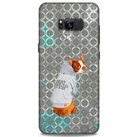 Samsung Galaxy S8 Plus Kılıf Köpek Kıyafetleri (44) Tough Armor Kılıf Boston Terrier Eşofman