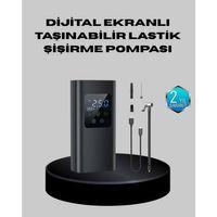 Taşınabilir 80w Kablosuz Lastik Şişirme Pompası Dijital Ekranlı