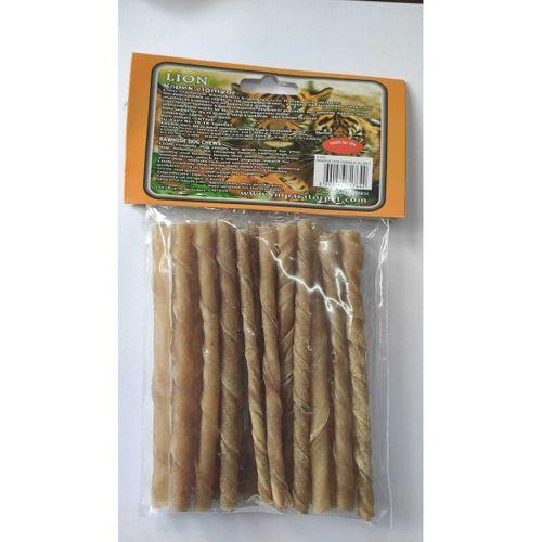 lion pet equipment Neo Pet Market Lion Naturel Sığır Derisi Burgu Çubuk Kemik Köpek Ödülü 5-6 Gr 20 Adet