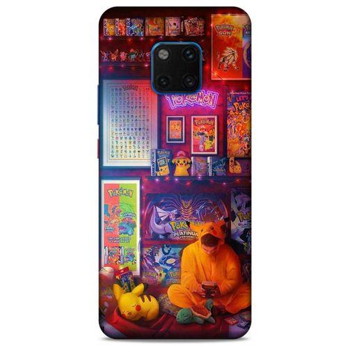 Retro (27) Desen Tasarımlı Kılıf Renkli Huawei Mate 20 Pro Kılıf