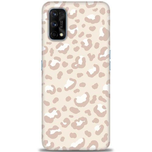 Realme 7 Pro Kılıf HD Baskılı Kılıf - Kahve Leoapar + Tam Ekran Koruyucu