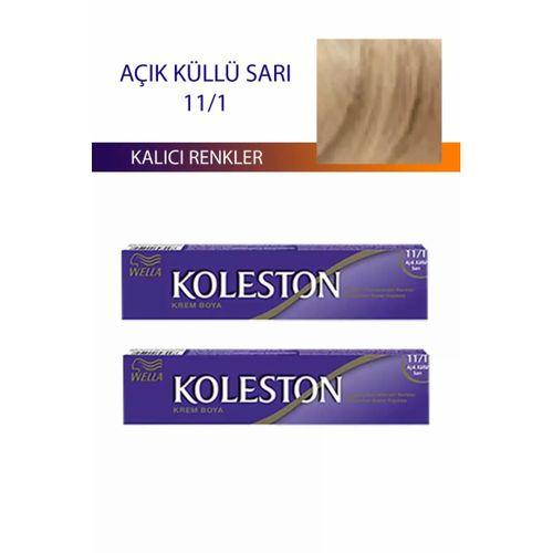 2 Adet Single Tüp Boya Saç Boyası Açık Küllü Sarı 11/1