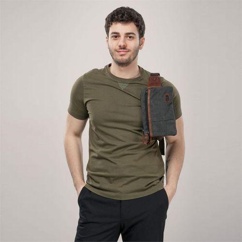 ÇÇS 31510 Çift Kanvas Bel Çantası Siyah