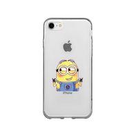 iPhone 8 Minions Desenli Premium Şeffaf Silikon Kılıf