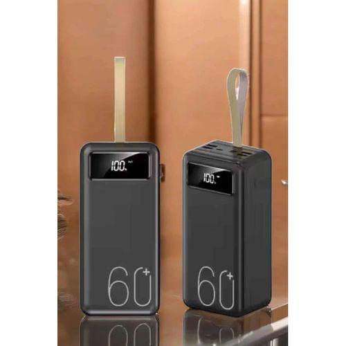 Powerbank 60.000 Mah Hızlı Şarj 4 Çıkışlı Uzun Şarj Süreli Dijital Göstergeli