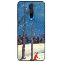 Xiaomi Poco X2 Kılıf Snowix (45) Liquid Air Kılıf Turuncu Mavi