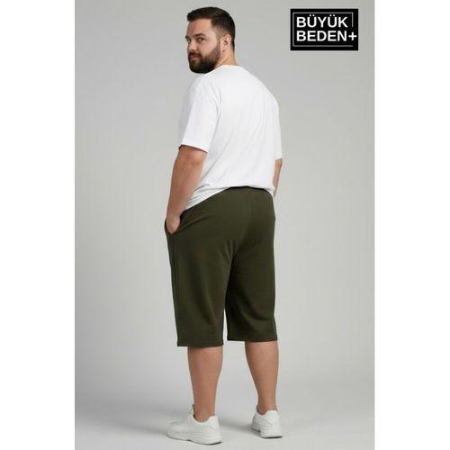 Büyük Beden Erkek Kapri Şort Brooklyn Baskılı Rahat Kalıp 3XL-6XL SPR26BSR591-02
