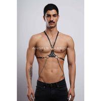 Erkek  Omuz Harness - Seksi Erkek  Deri Harness - Gay Harness İç Giyim - Brfm28